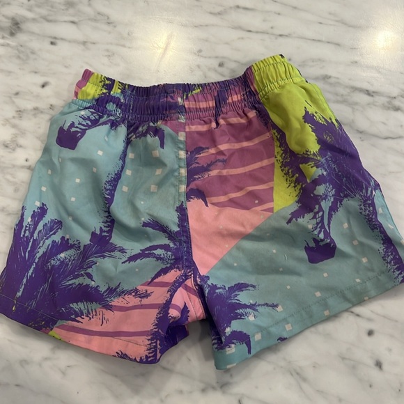 Blueberry bay 4t toddler boys swim trunks Miami vice print - Picture 3 of 5